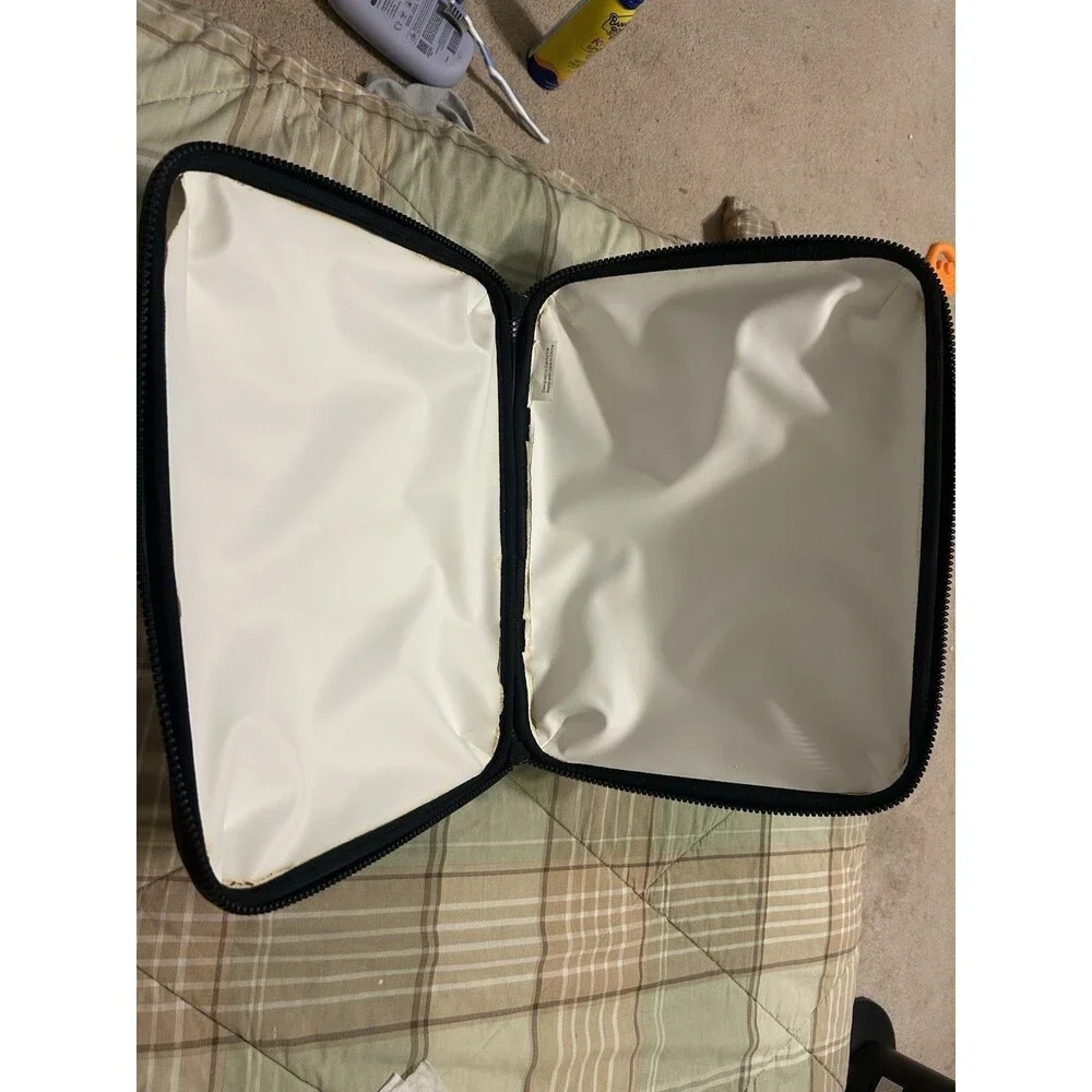 STOW Black Hard Case Hard Shell Zippered Carrying Case w/ Handle